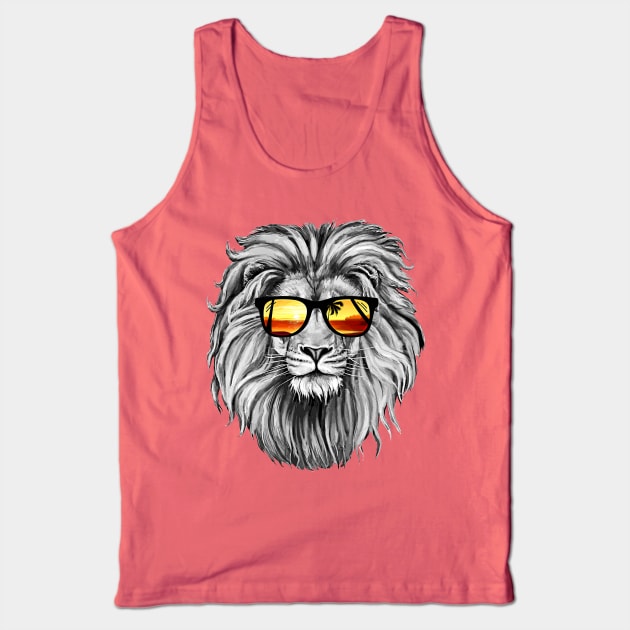 Summer Lion Tank Top by clingcling